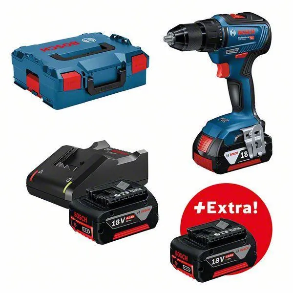 Bosch Skrumaskin GSR 18V-55 3X4AH L-BOXX