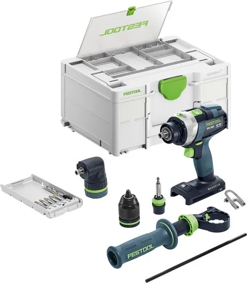 Festool Akku slagbore-/skrumaskin TPC 18/4 I-Basic-Set QUADRIVE